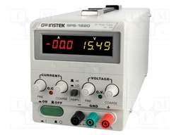 Power supply: laboratory; Channels: 1; 0÷18V; 0÷20A; Plug: EU