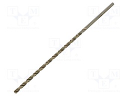 Drill bit; for metal; Ø: 3.5mm; L: 165mm; high speed steel