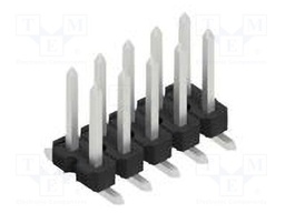 Connector: pin strips; pin header; male; PIN: 10; 2.54mm; SMT; 2x5