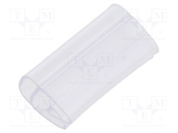 Markers for cables and wires; 2.5÷5mm; PVC; transparent; leaded