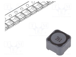 Inductor: wire; SMD; 390uH; 880mA; 700mΩ; 12x12x8mm; ±20%; -40÷125°C