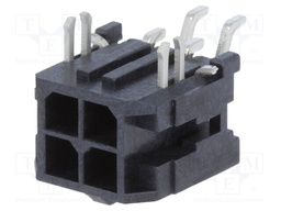 Socket; wire-board; male; Micro-Fit 3.0; 3mm; PIN: 4; SMT; 5A; tinned