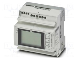 Meter: network parameters; for DIN rail mounting,horizontal