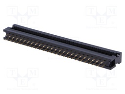 IDC transition; PIN: 50; IDC,THT; for ribbon cable; 1.27mm; 1A