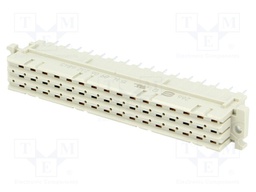 Plug; DIN 41612; type F; female; PIN: 32; d+z; THT; straight; 6A