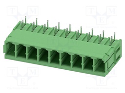 PCB headers, nominal cross section: 6 mm?, color: green, nom