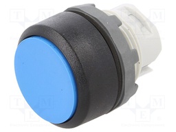 Switch: push-button; Stabl.pos: 1; 22mm; blue; Illumin: none; IP66