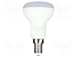 LED lamp; white warm; E14; 220÷240VAC; 470lm; P: 4.8W; 120°; 3000K