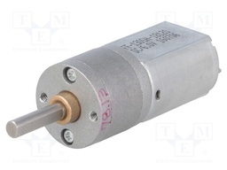 Motor: DC; with gearbox; POLOLU 20D; 6VDC; 3.2A; Shaft: D spring