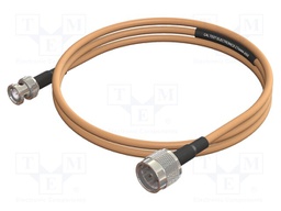 Test lead; BNC plug,plug type N male; Len: 1m; brown-beige; Z: 50Ω