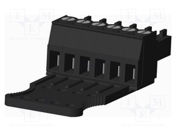 Connector: pluggable terminal block; plug; female; straight; 300V
