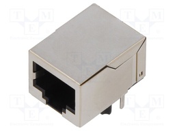Socket; RJ45; PIN: 8; shielded,with LED; Layout: 8p8c; THT