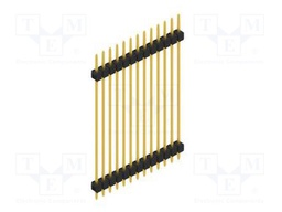 Connector: pin strips; pin header; male; PIN: 13; 2.54mm; THT; 1x13