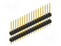 Connector: pin strips; pin header; male; PIN: 18; 2.54mm; THT; 1x18