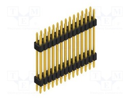 Connector: pin strips; pin header; male; PIN: 28; 1.27mm; THT; 2x14