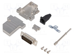 D-Sub; PIN: 26; plug; male; shielded,stamped and formed contacts