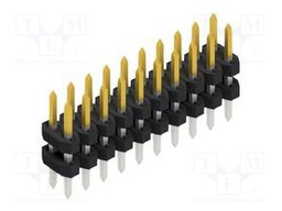 Connector: pin strips; pin header; male; PIN: 20; 2mm; THT; 2x10