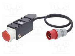 Electric switchboard; 5G6mm2; mobile,with flap,with protection