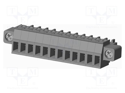 Connector: pluggable terminal block; plug; female; straight; grey