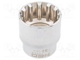 Socket; socket spanner,spline (12-angles); 32mm; 1/2"