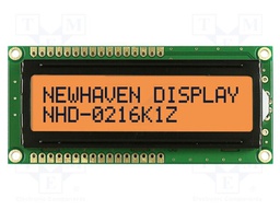 Display: LCD; FSTN Positive; 16x2; 80x36mm; LED; 5V