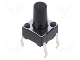 Microswitch TACT; SPST; Pos: 2; 0.05A/12VDC; THT; 1N; 6x6x3.5mm
