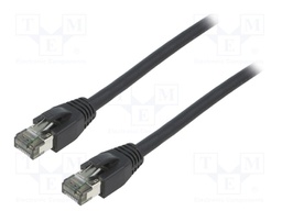 Patch cord; S/FTP; Cat 8.1; stranded; Cu; LSZH; black; 2m; 26AWG