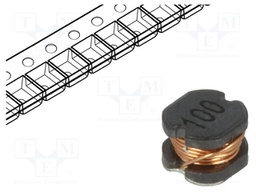 Inductor: wire; SMD; 0403; 68uH; 0.37A; 1.12Ω