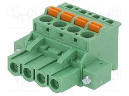 Pluggable terminal block; 5.08mm; ways: 4; angled 90°; plug; 320V