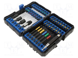Kit: screwdriver bits; Phillips,Pozidriv®,slot,Torx®; 43pcs.