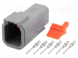 Connector: wire-wire; ATM; plug; male; Size: 20; 22AWG÷16AWG; PIN: 6