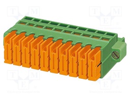 PCB connector, nominal cross section: 1 mm?, color: green, n