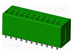 Connector: PCB terminal block; terminal; Plating: tinned; on PCBs