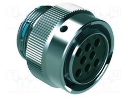 Connector: circular; plug; female; 25A; 250V; PIN: 8; IP67; straight