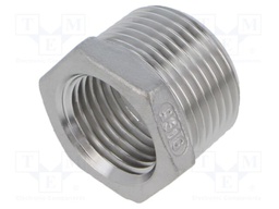 Male-female,reductive; max.10.5bar; 1.4408 stainless steel