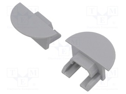 Cap for LED profiles; grey; PDS-NK