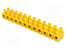 Terminal block; screw terminal; ways: 12; 1÷16mm2; terminals: 24
