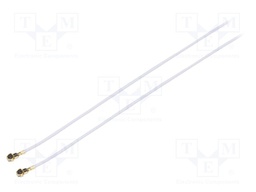 Cable: coaxial; U.FL,both sides; female; angled 90°; female; 0.4m