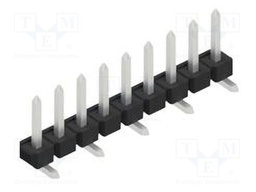 Connector: pin strips; pin header; male; PIN: 9; 2.54mm; SMT; 1x9