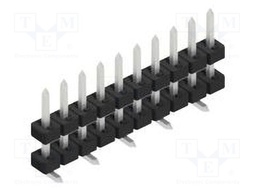 Connector: pin strips; pin header; male; PIN: 10; 2mm; SMT; 1x10
