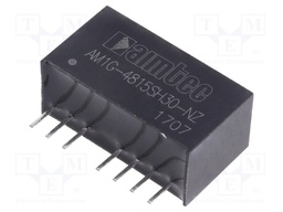 Converter: DC/DC; 1W; Uin: 36÷75V; 15VDC; Iout: 67mA; SIP8; 4.9g
