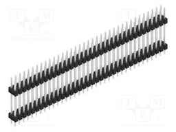 Connector: pin strips; pin header; male; PIN: 72; 2.54mm; THT; 2x36