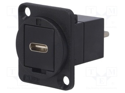 Coupler; USB C socket-front,USB C plug-back; FT; USB 3.1