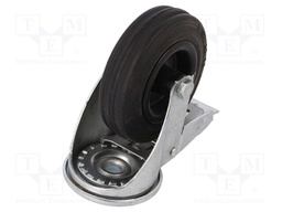 Transport wheel; Ø: 100mm; W: 30mm; H: 128mm; torsional with lock