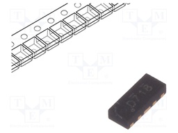 Diode: Transil array; 6V; bidirectional; DFN10; Channels: 4