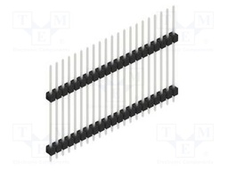 Connector: pin strips; pin header; male; PIN: 21; 2.54mm; THT; 1x21