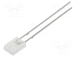 LED; orange; rectangular; 2x5x7mm; 150÷220mcd; 100°; Front: flat