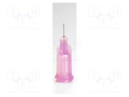 Dispensing Tip, Needle, Stainless Steel, TE Series, Lavender, 0.25 ", 50 Pack