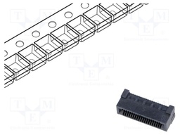 Connector: PCB to PCB; female; PIN: 40; 0.8mm; HSEC8; gold-plated