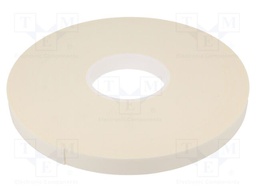 Tape: fixing; W: 19mm; L: 33m; Thk: 1mm; two-sided adhesive; white